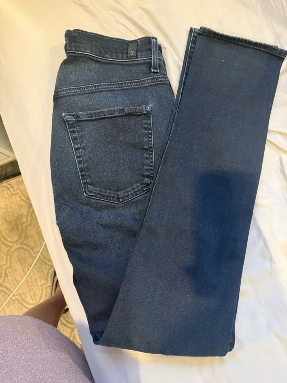 7 For All Mankind Dark Blue Skinny Jeans-—Sz 30